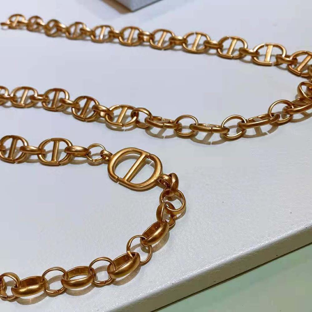 Dior Women Caro Chain Belt Shiny Gold-Finish Metal-10 MM - image 7