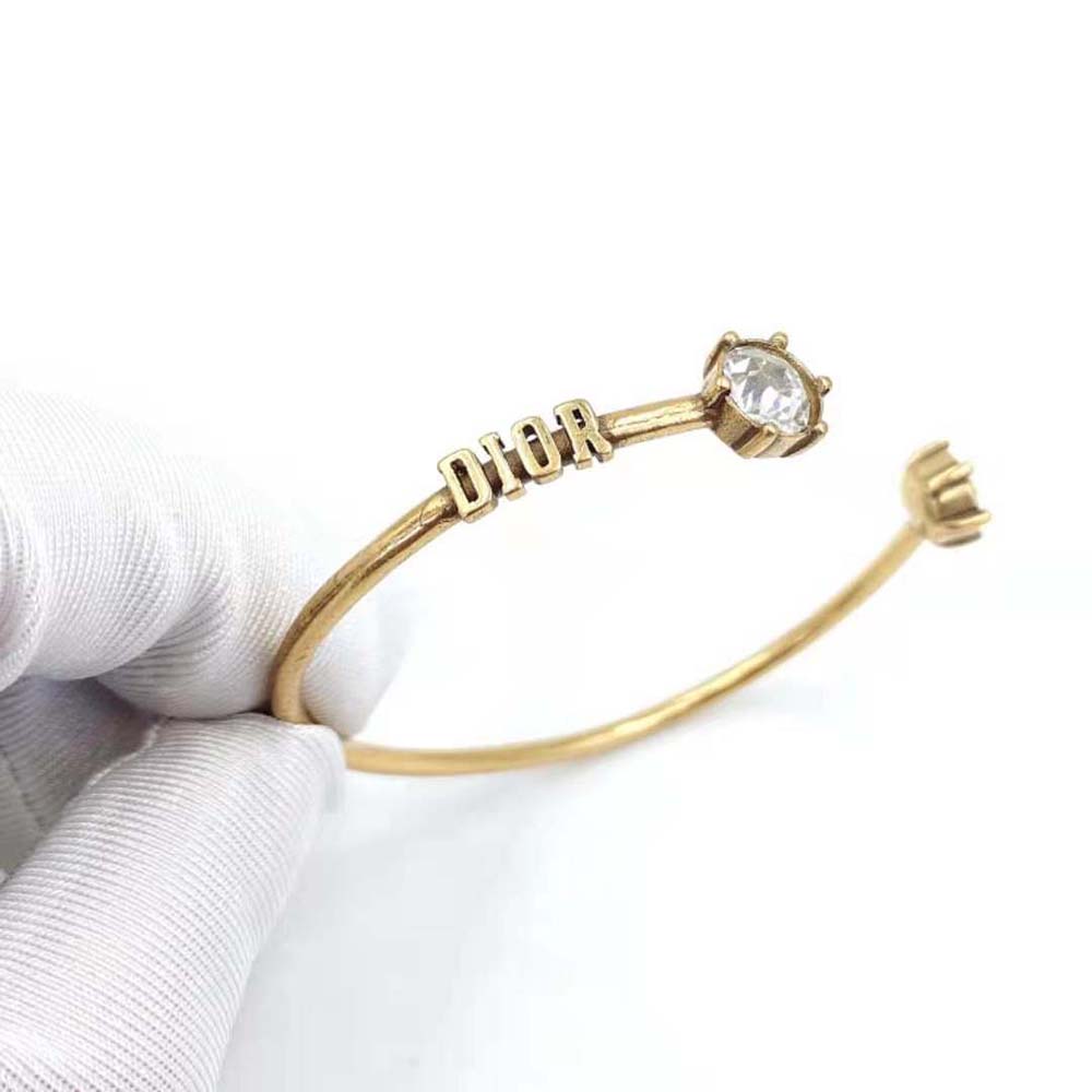 Dior Women Dio(r)evolution Bracelet Set Antique Gold-Finish Metal and White Crystals - image 7