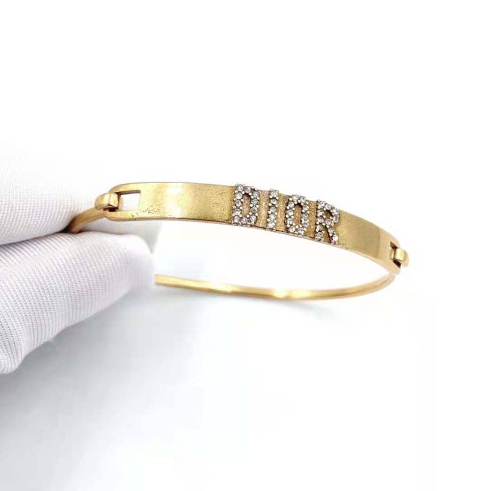 Dior Women Dio(r)evolution Bracelet Set Antique Gold-Finish Metal and White Crystals - image 6