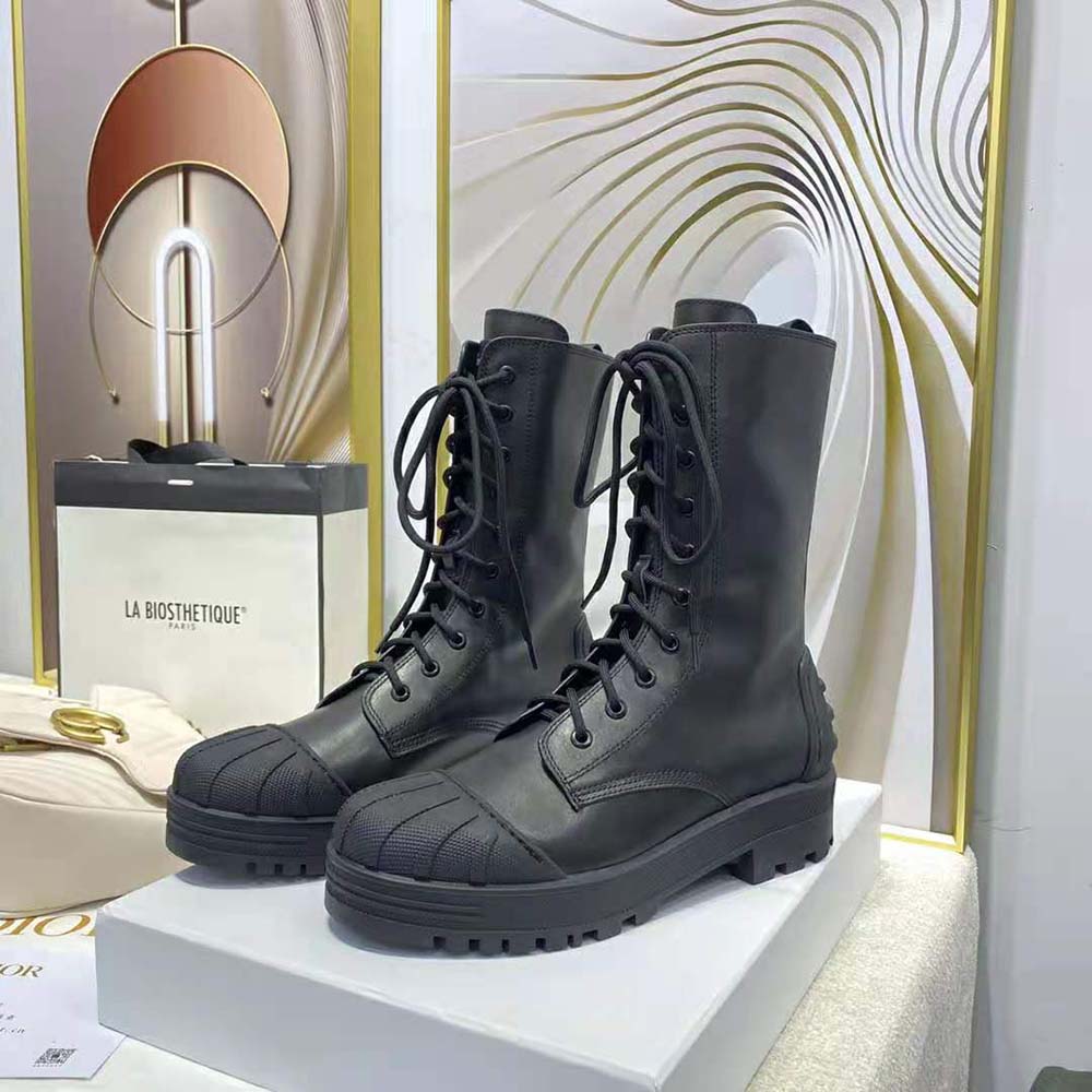 Dior Women Dioriron ankle Boot Black Rubber and Calfskin - image 5