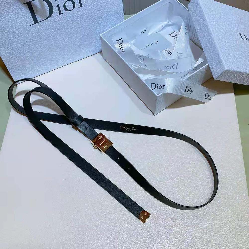 Dior Women Diorpolytechnique Belt Black Smooth Calfskin-17 MM - image 4