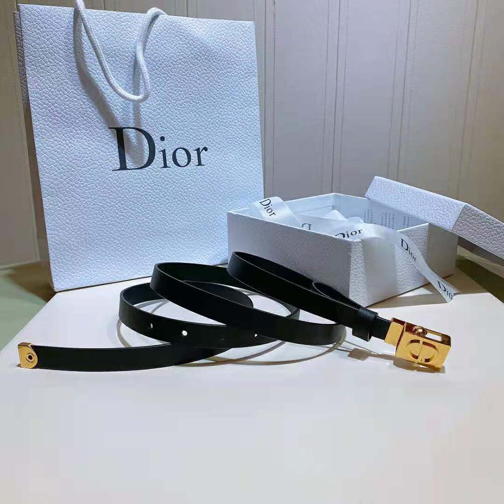 Dior Women Diorpolytechnique Belt Black Smooth Calfskin-17 MM - image 5
