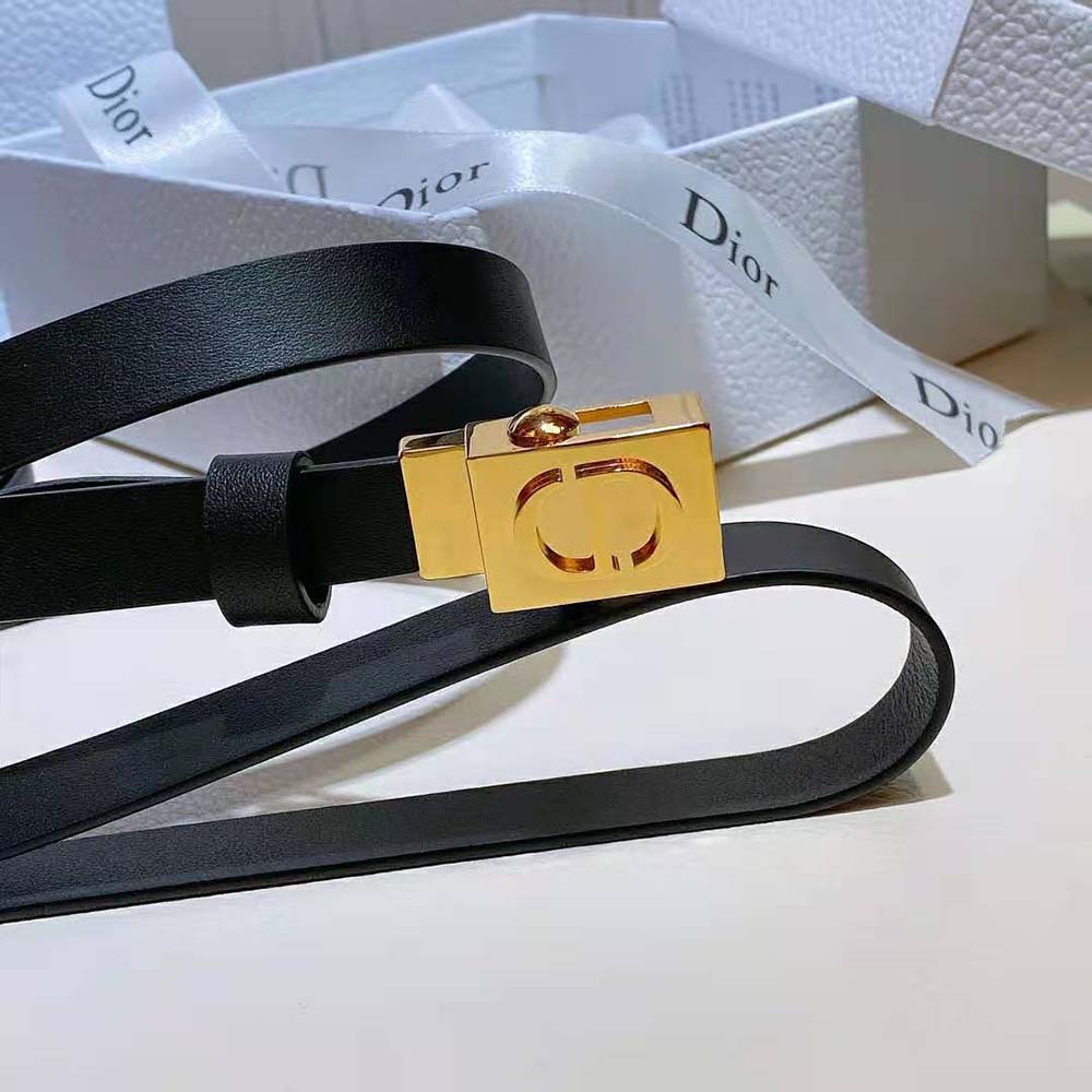 Dior Women Diorpolytechnique Belt Black Smooth Calfskin-17 MM - image 6