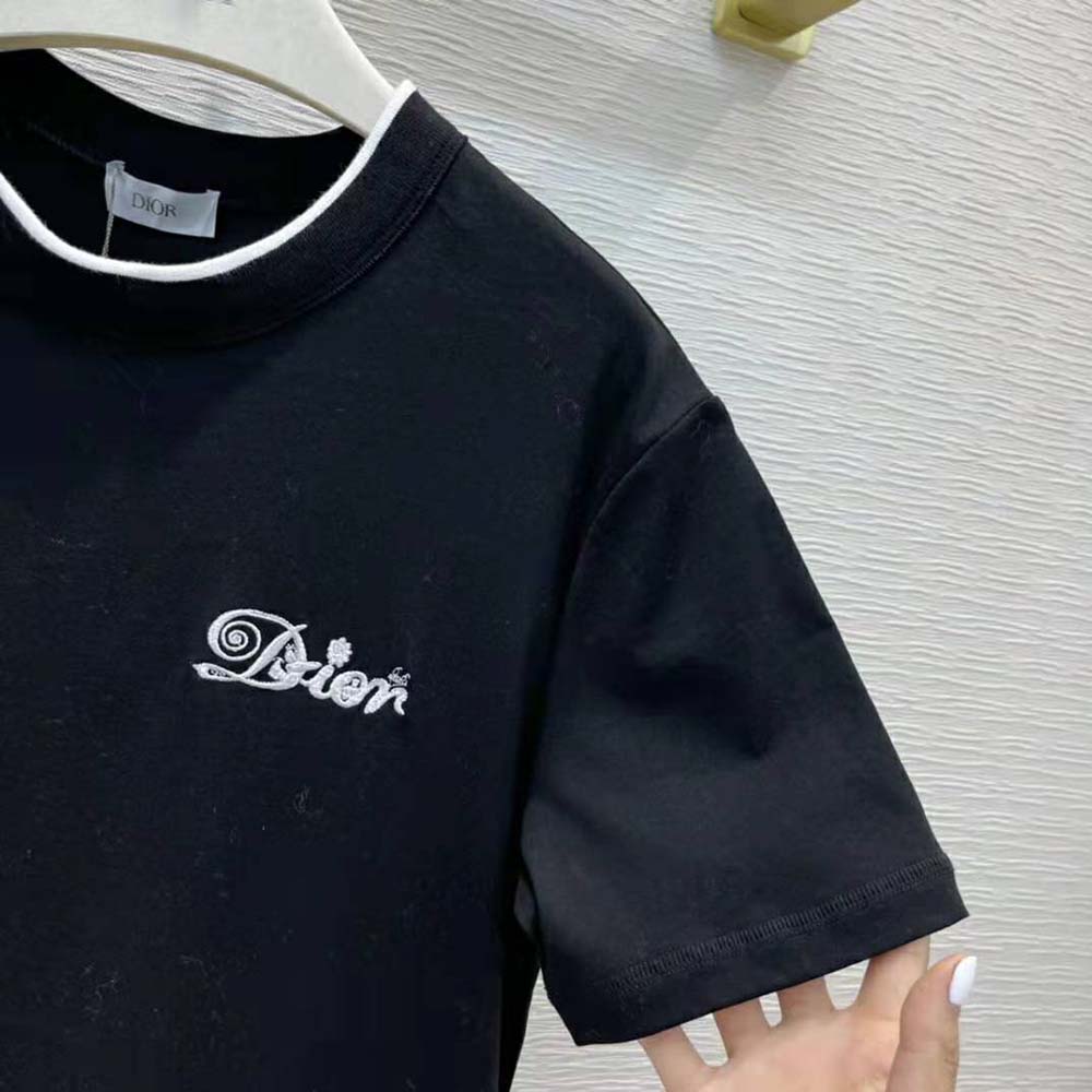 Dior Men Kenny Scharf T-Shirt Black Cotton Jersey - image 8