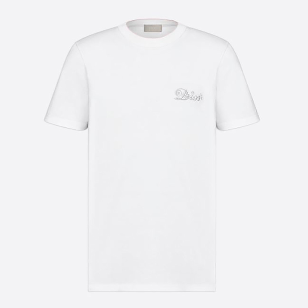 Front view of Dior Women Kenny Scharf T-Shirt White Cotton Jersey