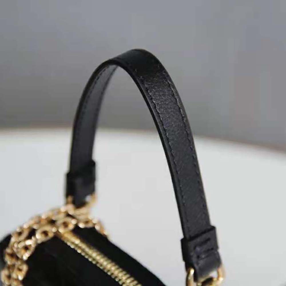 Dior Women Lady Dior Phone Holder Black Cannage Lambskin - image 10