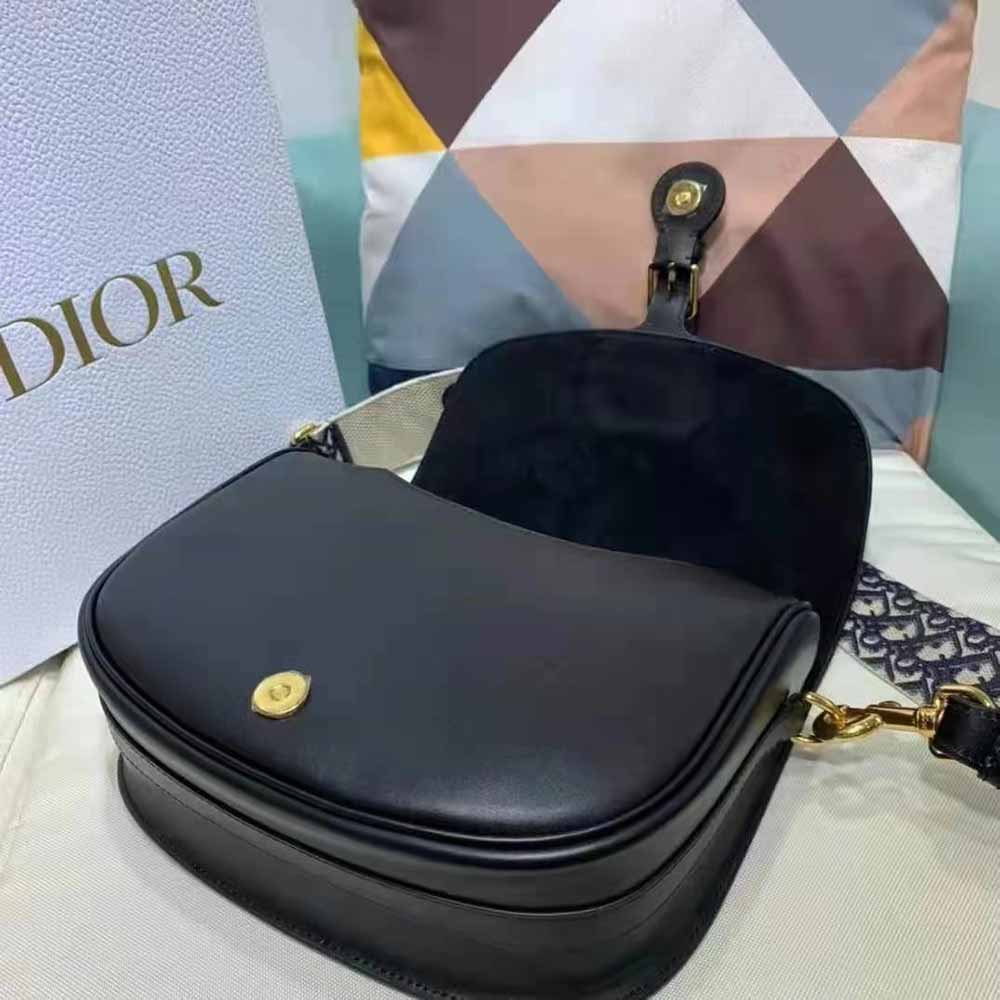 Dior Women Large Dior Bobby Bag Black Box Calfskin - image 6