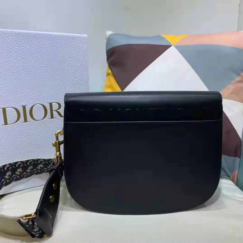 Dior Women Large Dior Bobby Bag Black Box Calfskin - image 4
