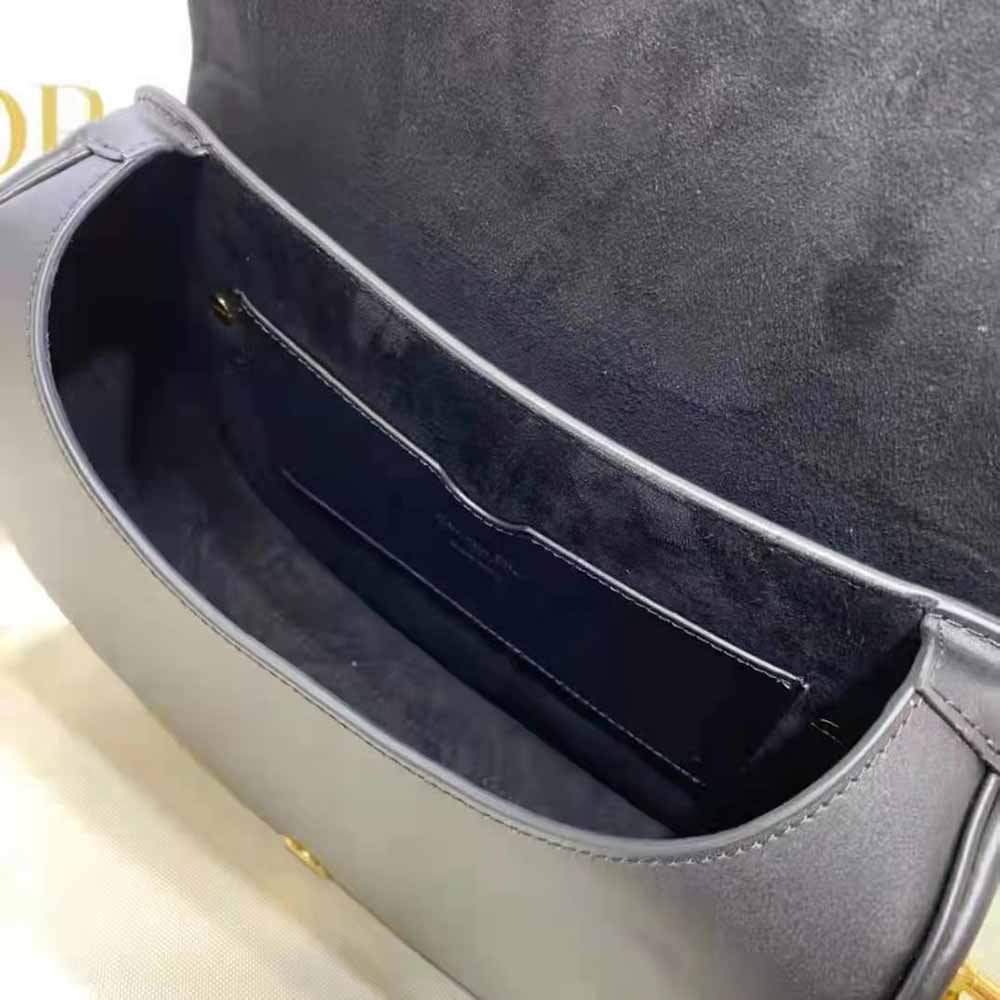 Dior Women Large Dior Bobby Bag Black Box Calfskin - image 7