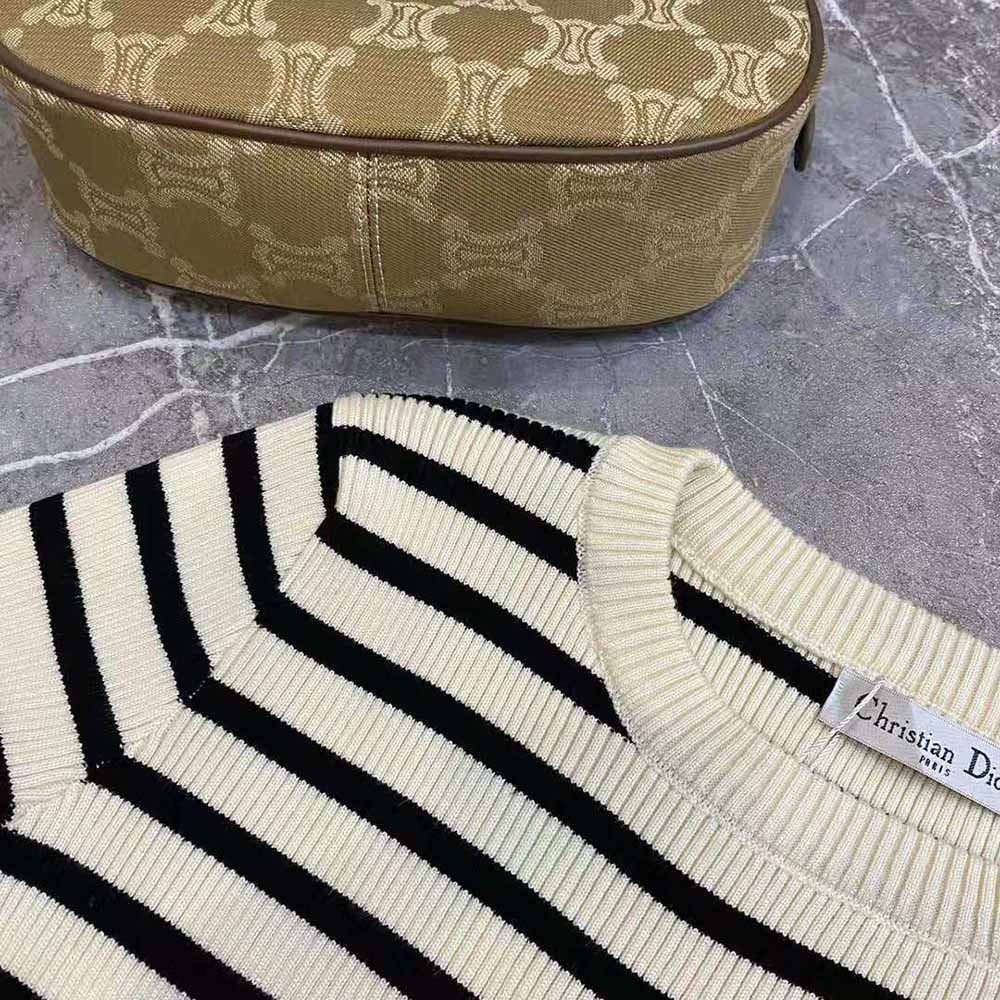 Dior Women Mariniere Sweater with Removable Collar - image 10
