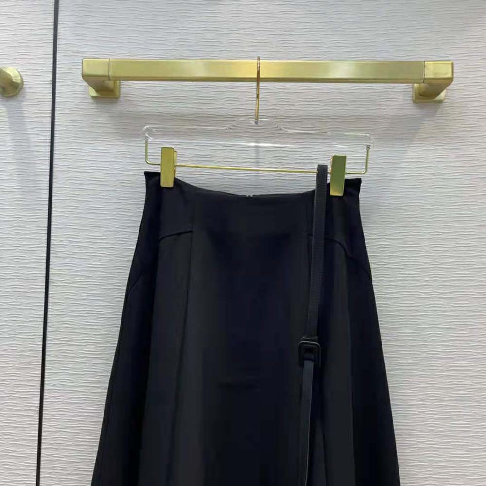 Dior Women Mid-Length Skirt Black Wool and Silk - image 5