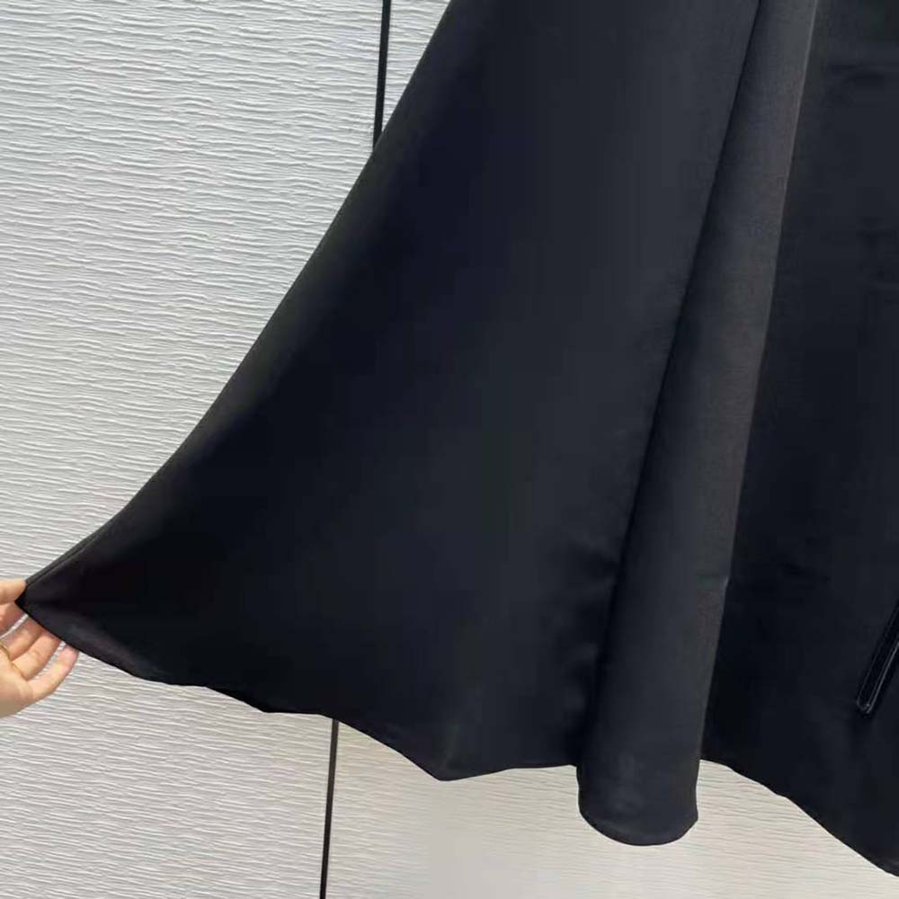 Dior Women Mid-Length Skirt Black Wool and Silk - image 7