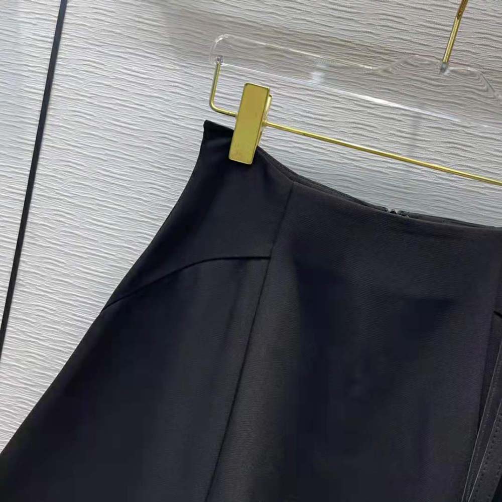 Dior Women Mid-Length Skirt Black Wool and Silk - image 6