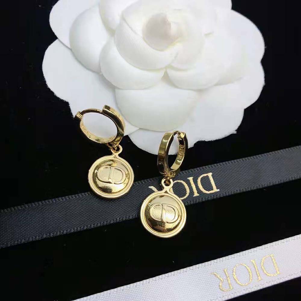 Dior Women Petit CD Earrings Gold-Finish Metal - image 7