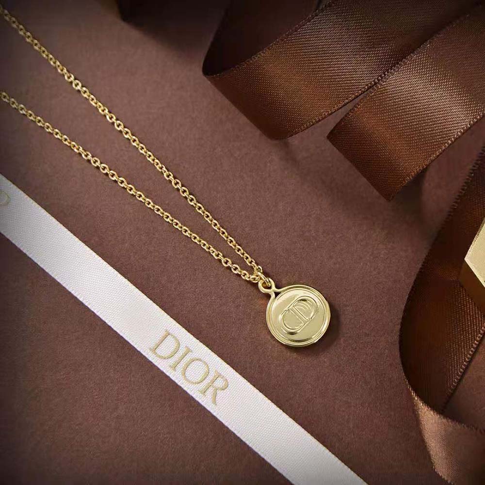 Dior Women Petit CD Necklace Gold-Finish Metal - image 8