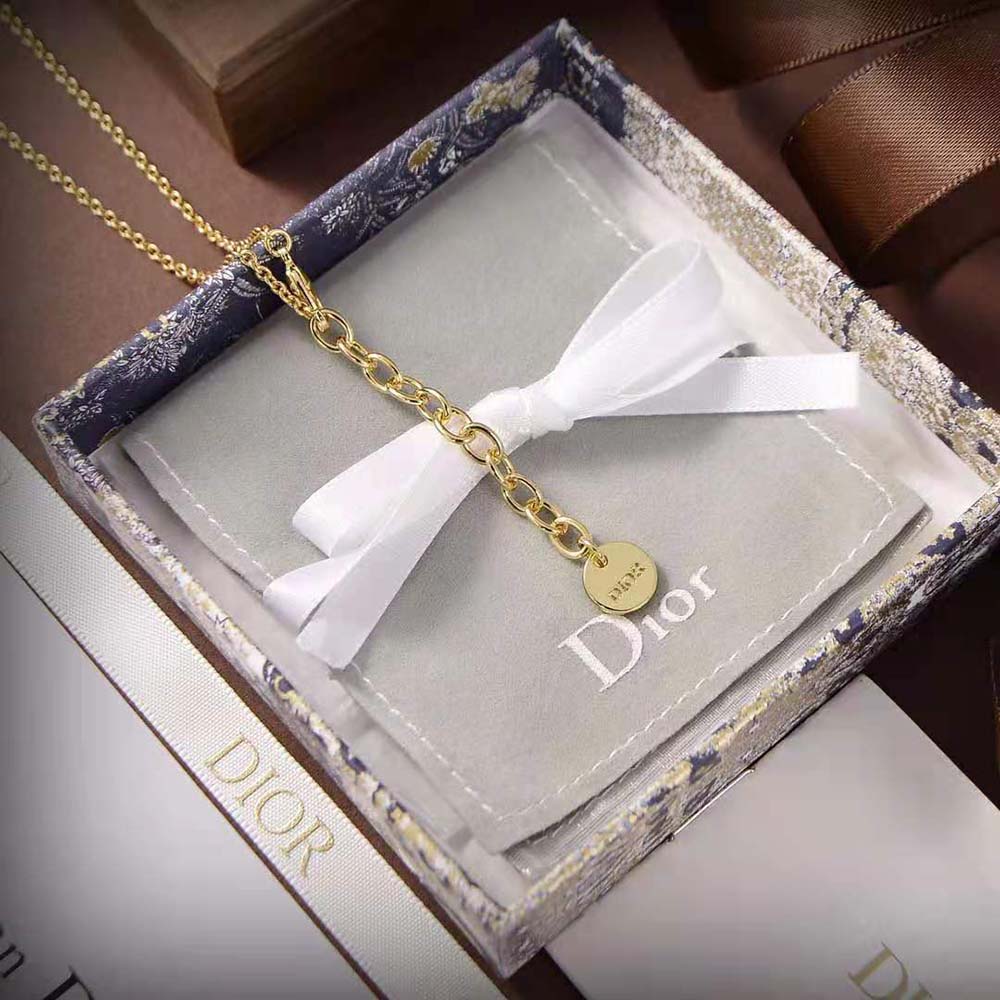 Dior Women Petit CD Necklace Gold-Finish Metal - image 6