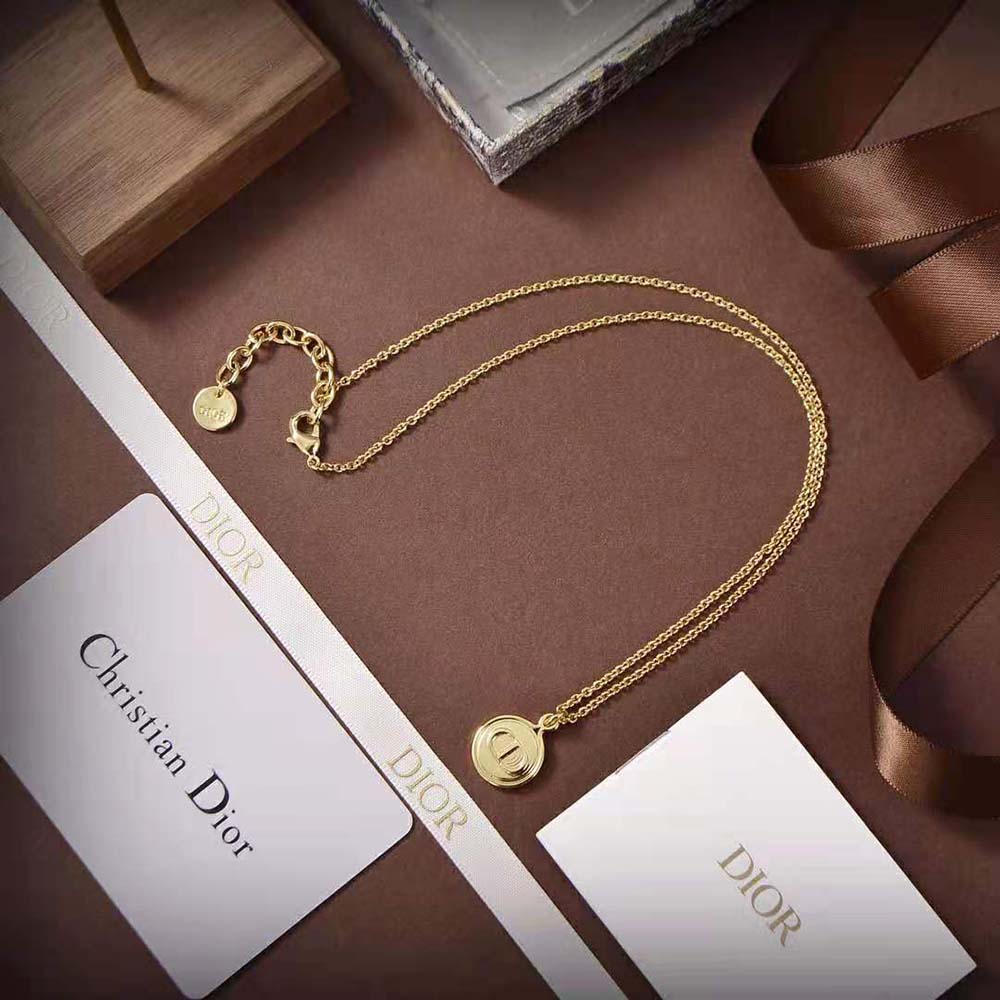 Dior Women Petit CD Necklace Gold-Finish Metal - image 5