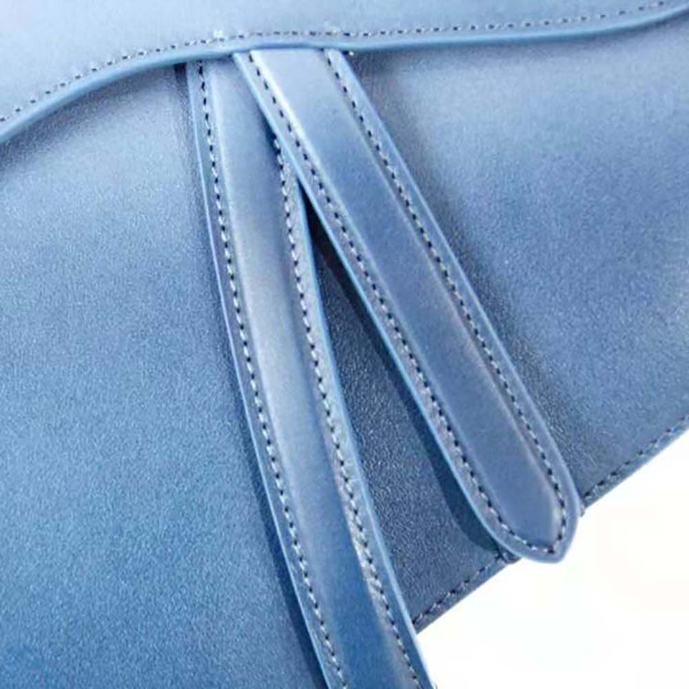 Dior Women Saddle Bag Indigo Blue Gradient Calfskin - image 5