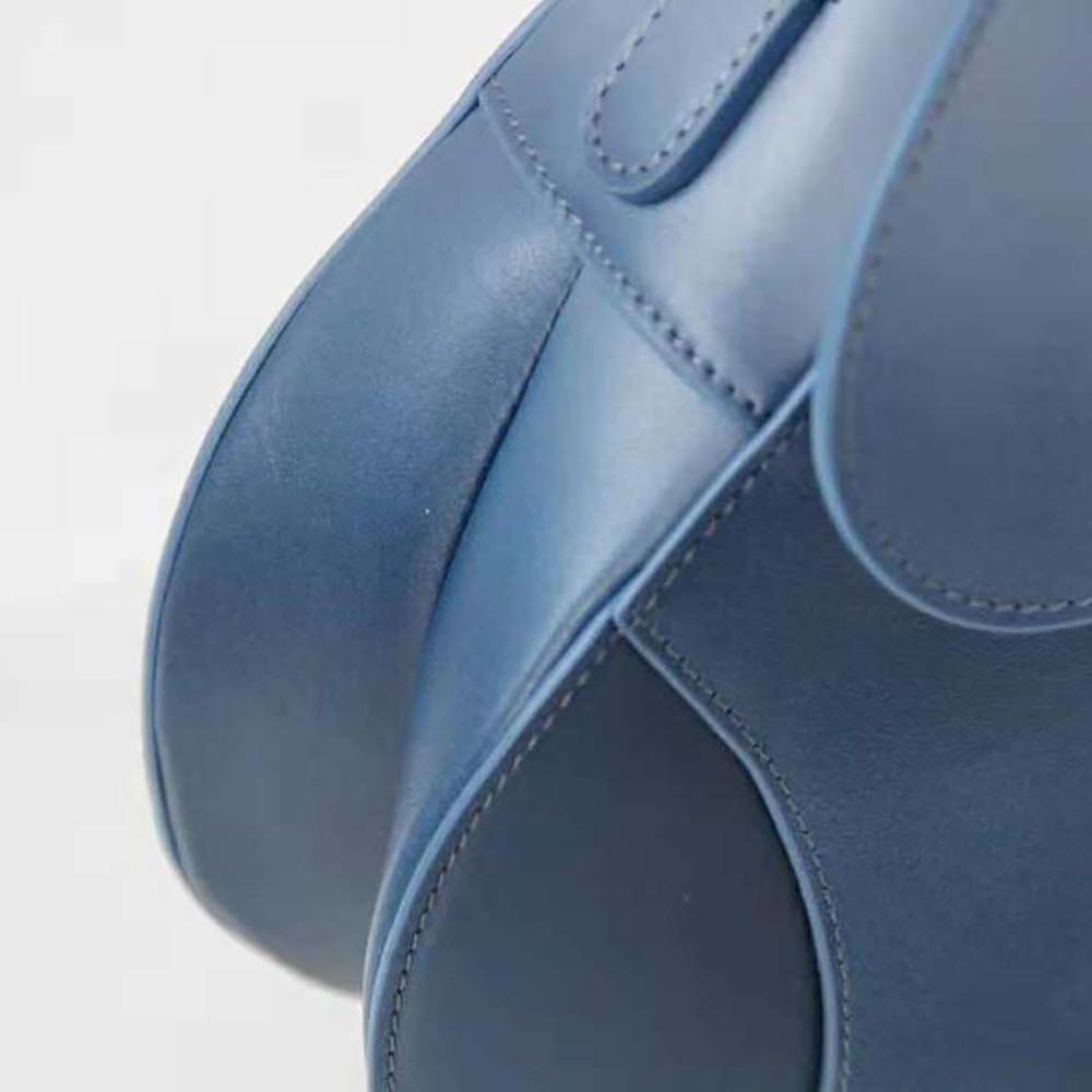 Dior Women Saddle Bag Indigo Blue Gradient Calfskin - image 7