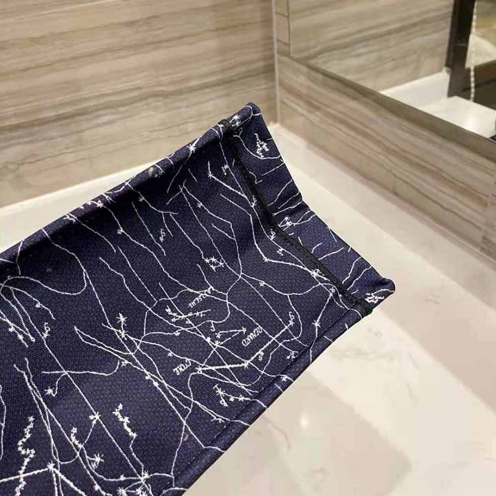 Dior Women Small Dior Book Tote Blue Dior Constellation Embroidery - image 9