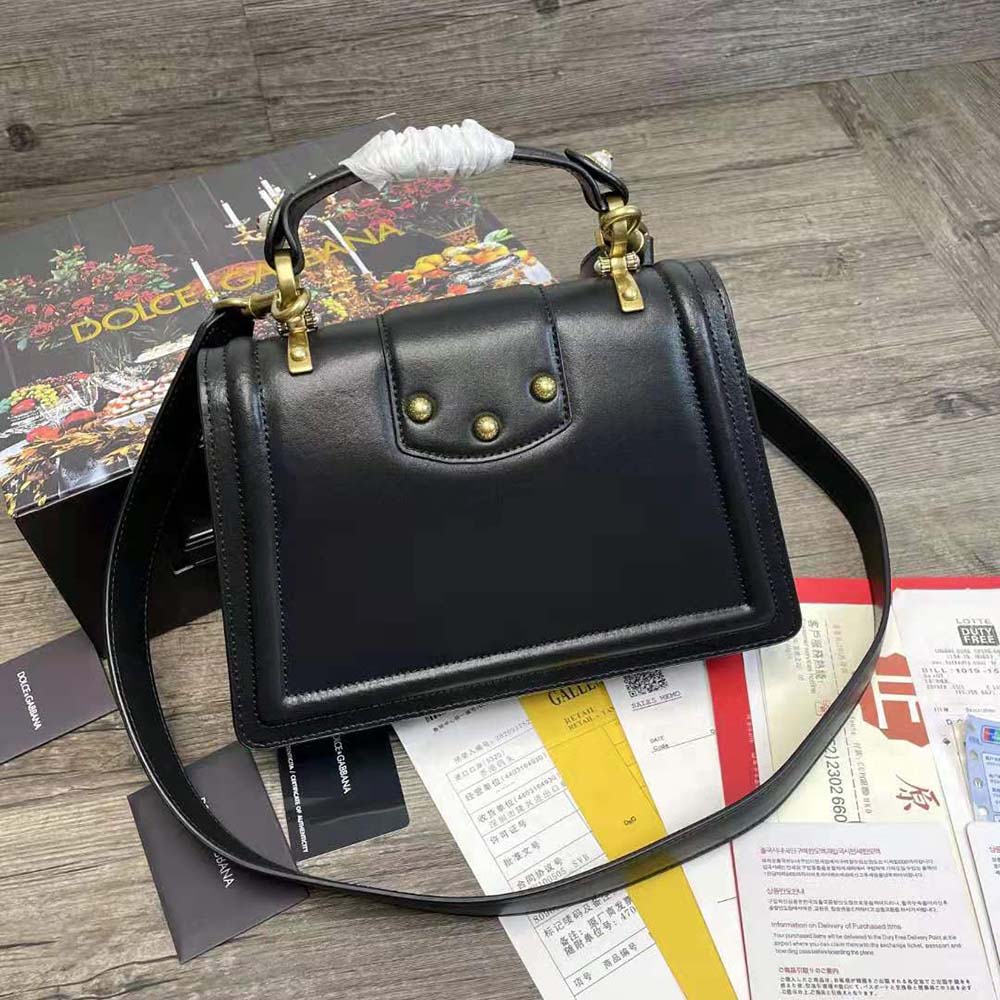 Dolce Gabbana D&G Women Amore Bag in Calfskin-Black - image 4