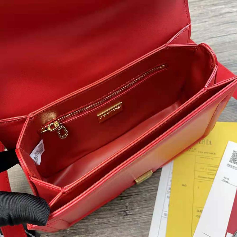 Dolce Gabbana D&G Women Amore Bag in Calfskin Leather-Red - image 7