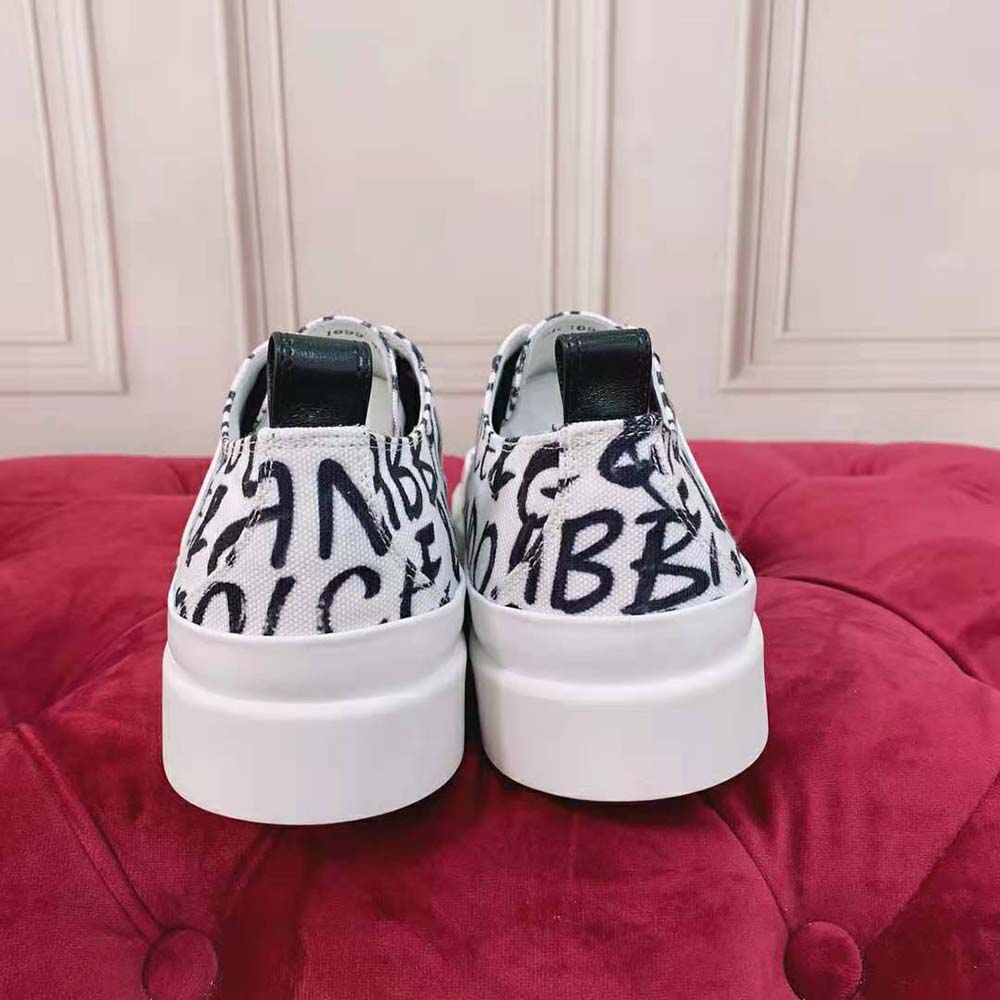 Dolce Gabbana D&G Women Canvas Portofino Light Sneakers with DG Logo Print - image 7