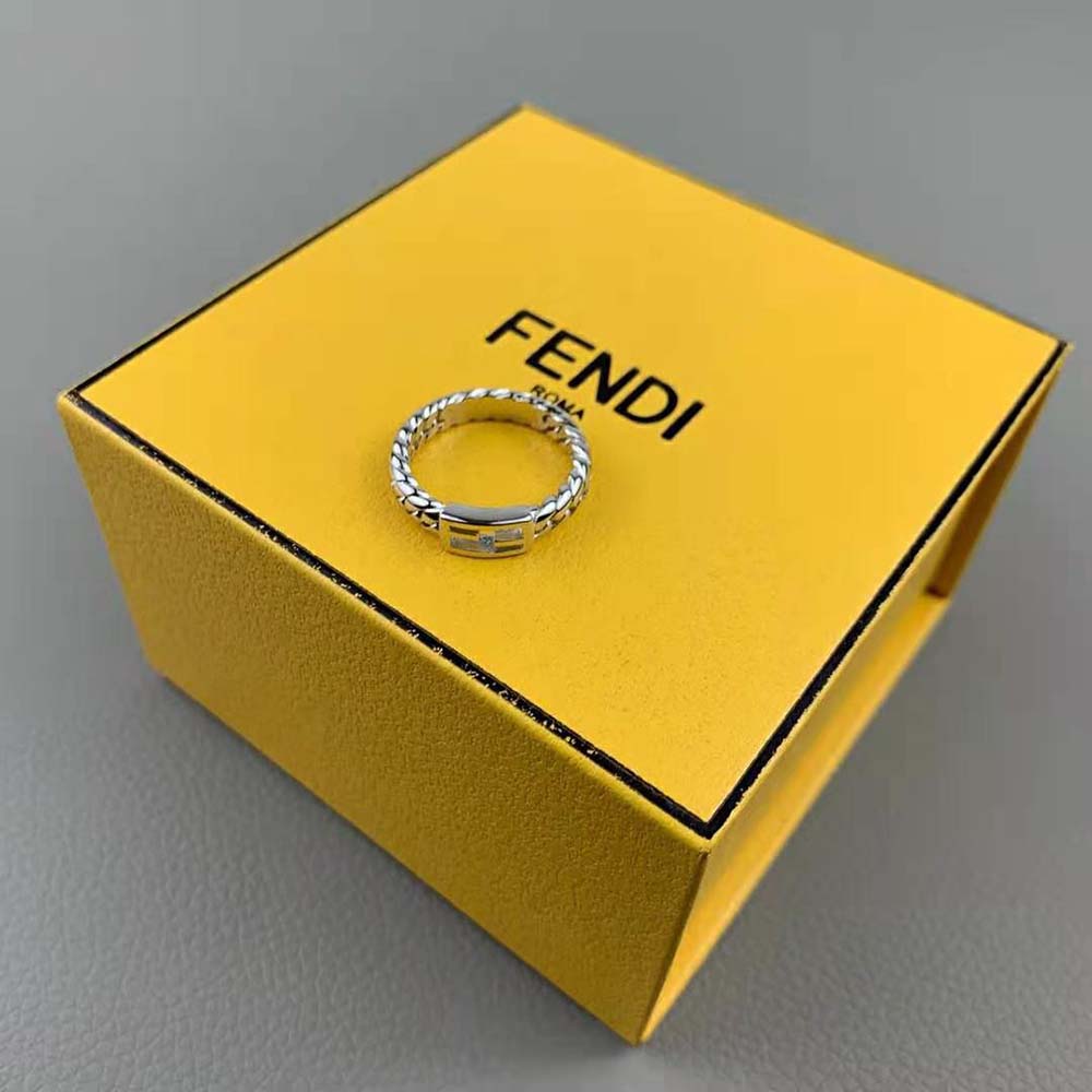 Fendi Women Baguette Ring-Colored Ring-Silver - image 2
