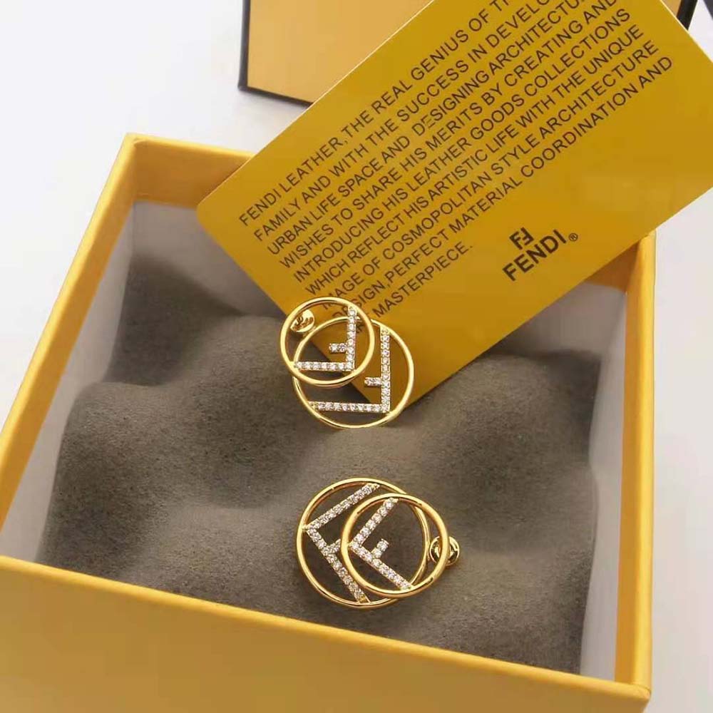 Fendi Women F is Fendi Earrings Gold-Colored Necklace - image 7