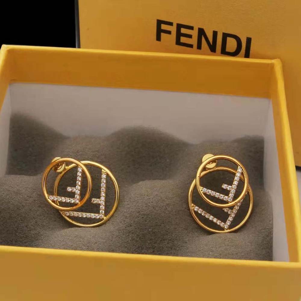 Fendi Women F is Fendi Earrings Gold-Colored Necklace - image 5