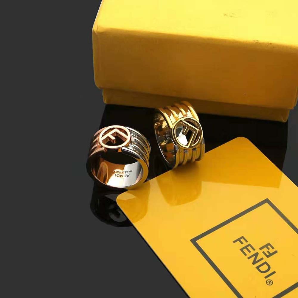 Fendi Women F is Fendi Gold and Palladium Ring - image 6