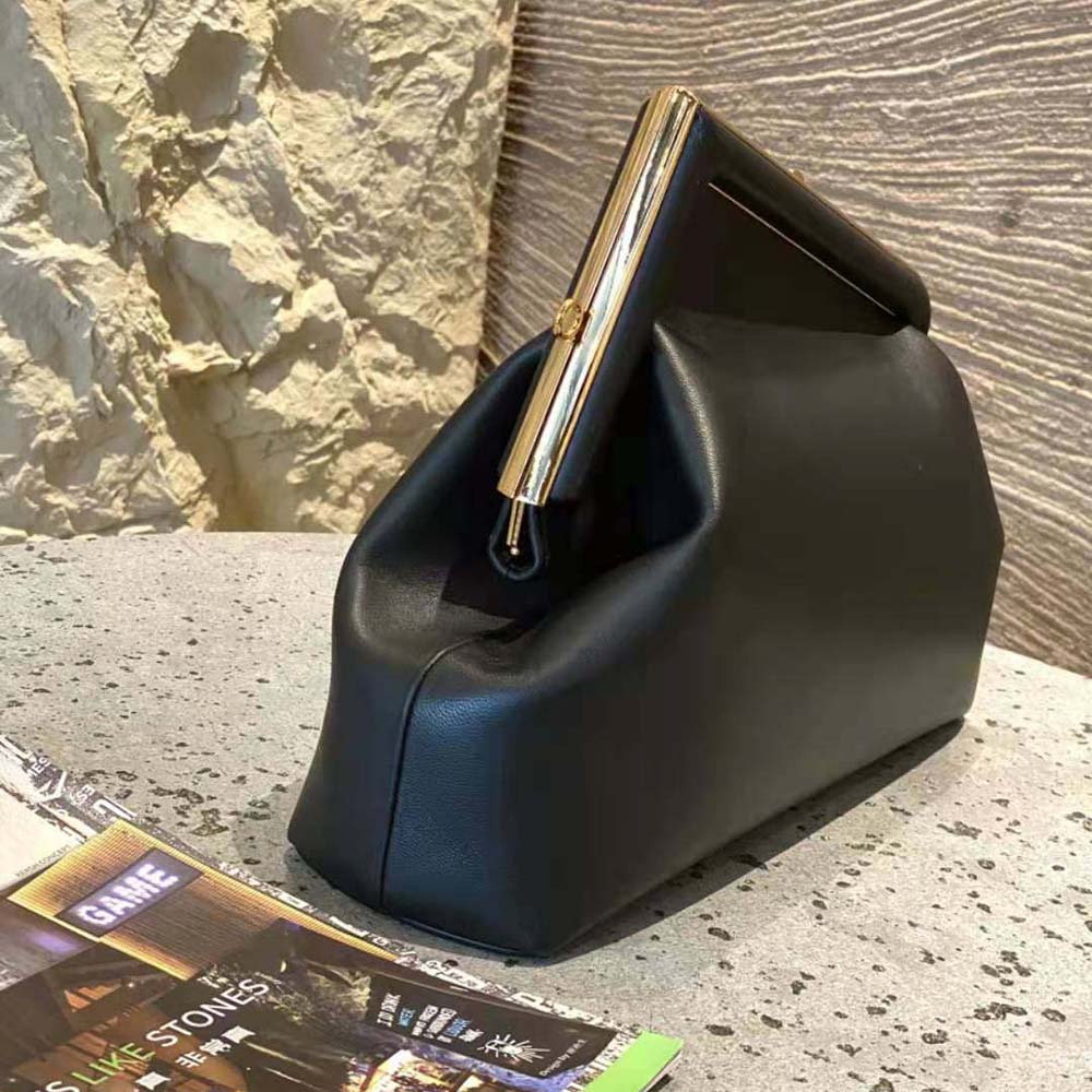 Fendi Women First Medium Nappa Leather Bag-Black - image 10