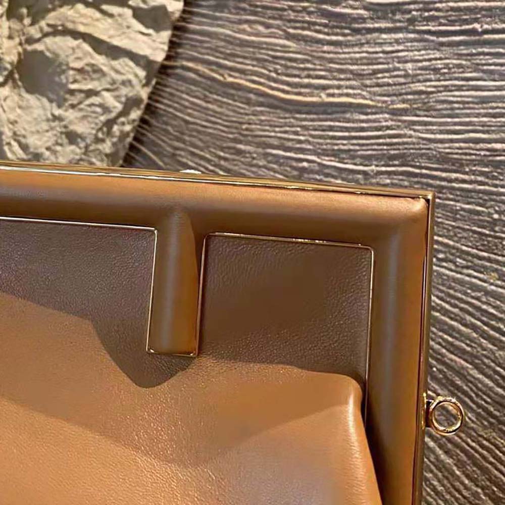 Fendi Women First Medium Nappa Leather Bag-Brown - image 5