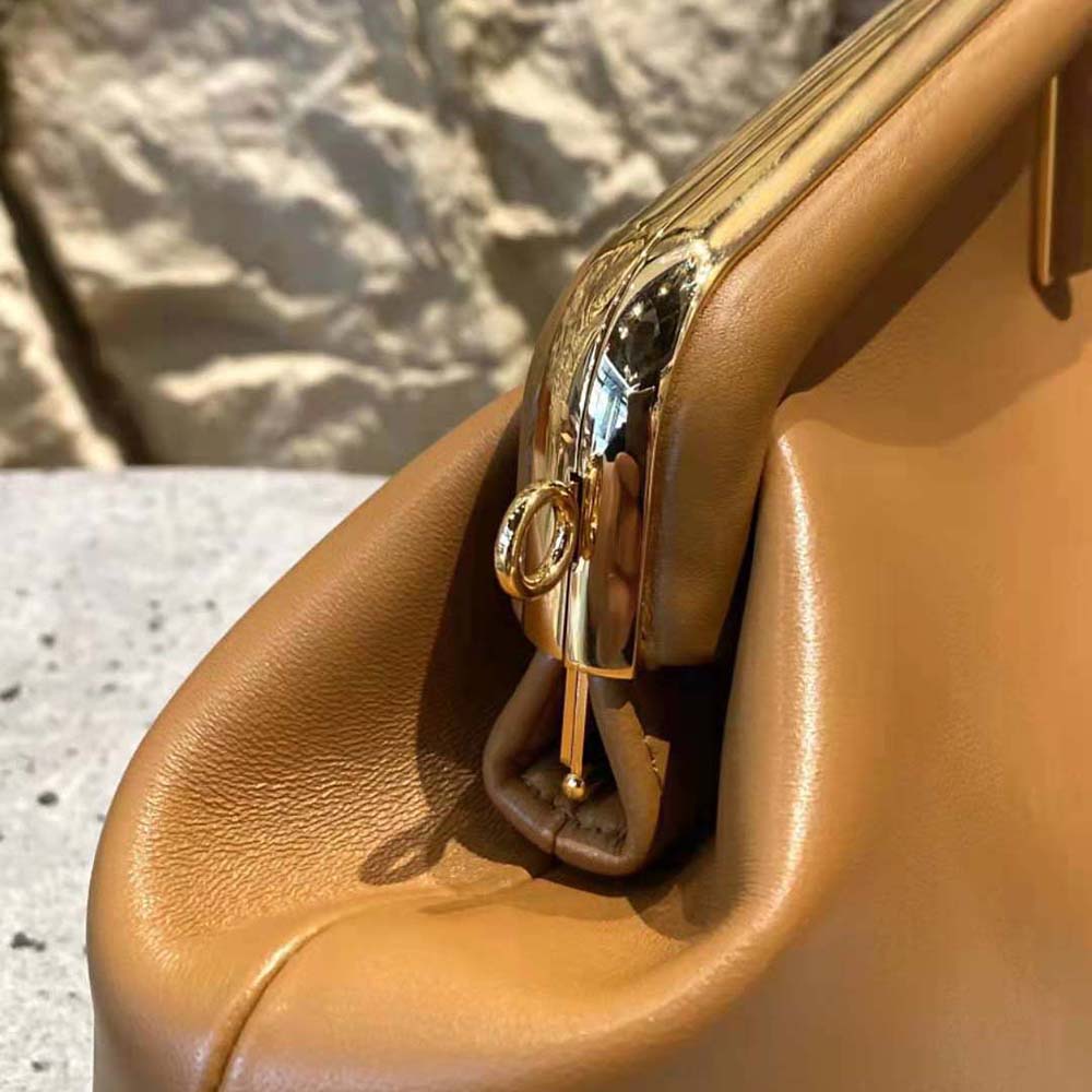 Fendi Women First Medium Nappa Leather Bag-Brown - image 6