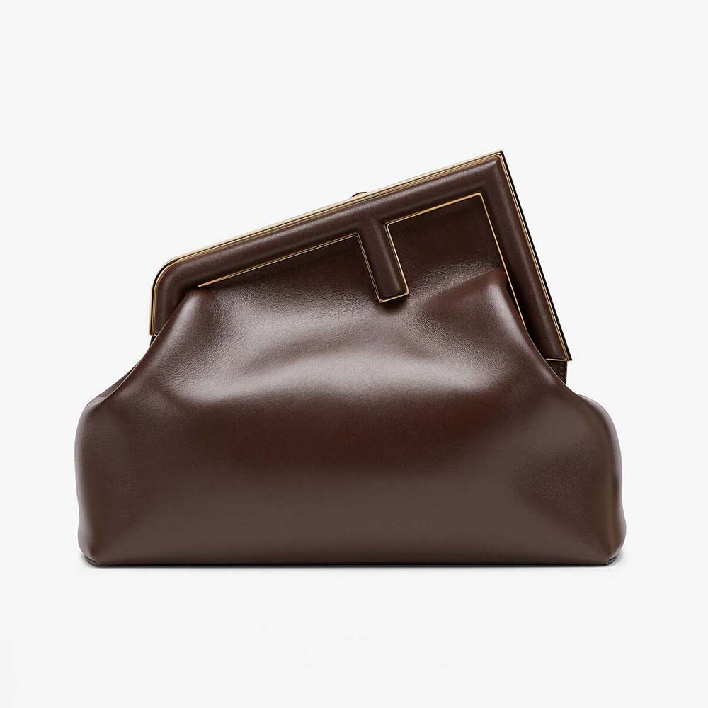 Fendi Women First Medium Nappa Leather Bag-Maroon - image 1