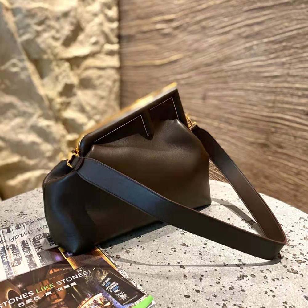 Fendi Women First Medium Nappa Leather Bag-Maroon - image 3