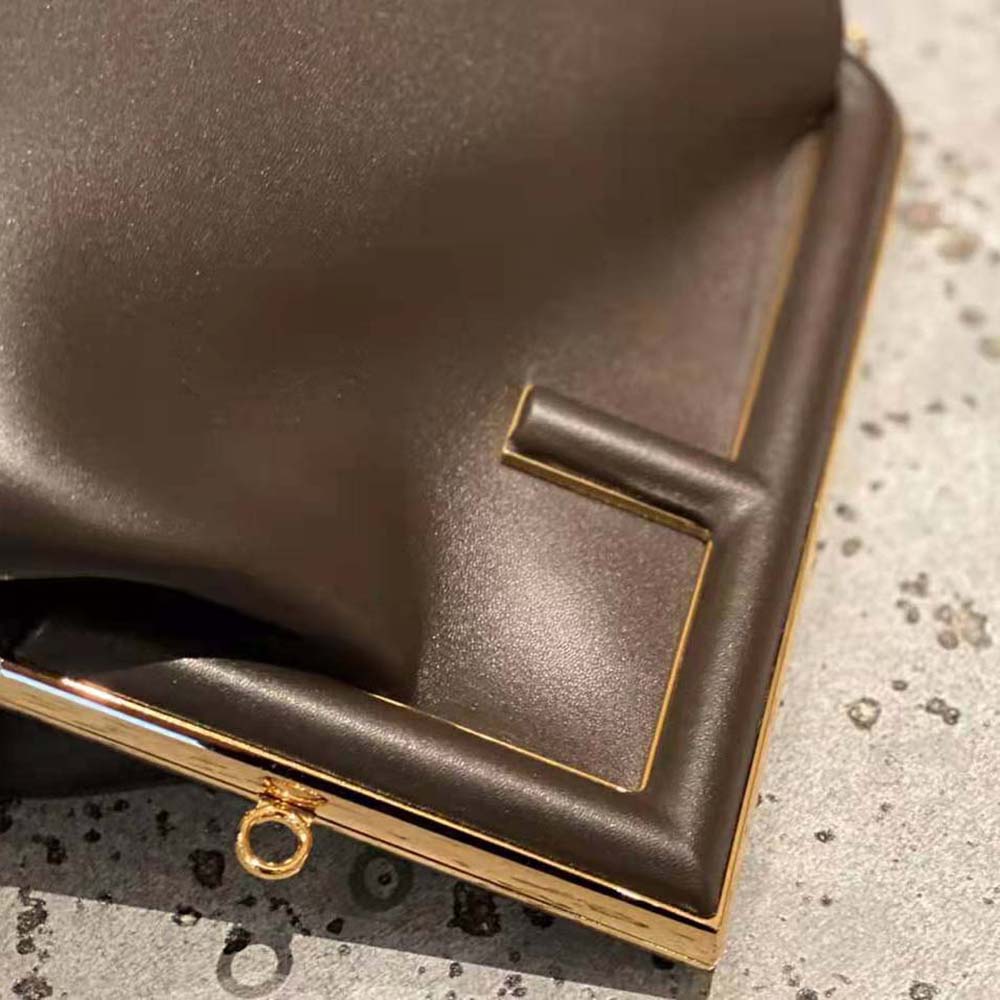 Fendi Women First Medium Nappa Leather Bag-Maroon - image 6
