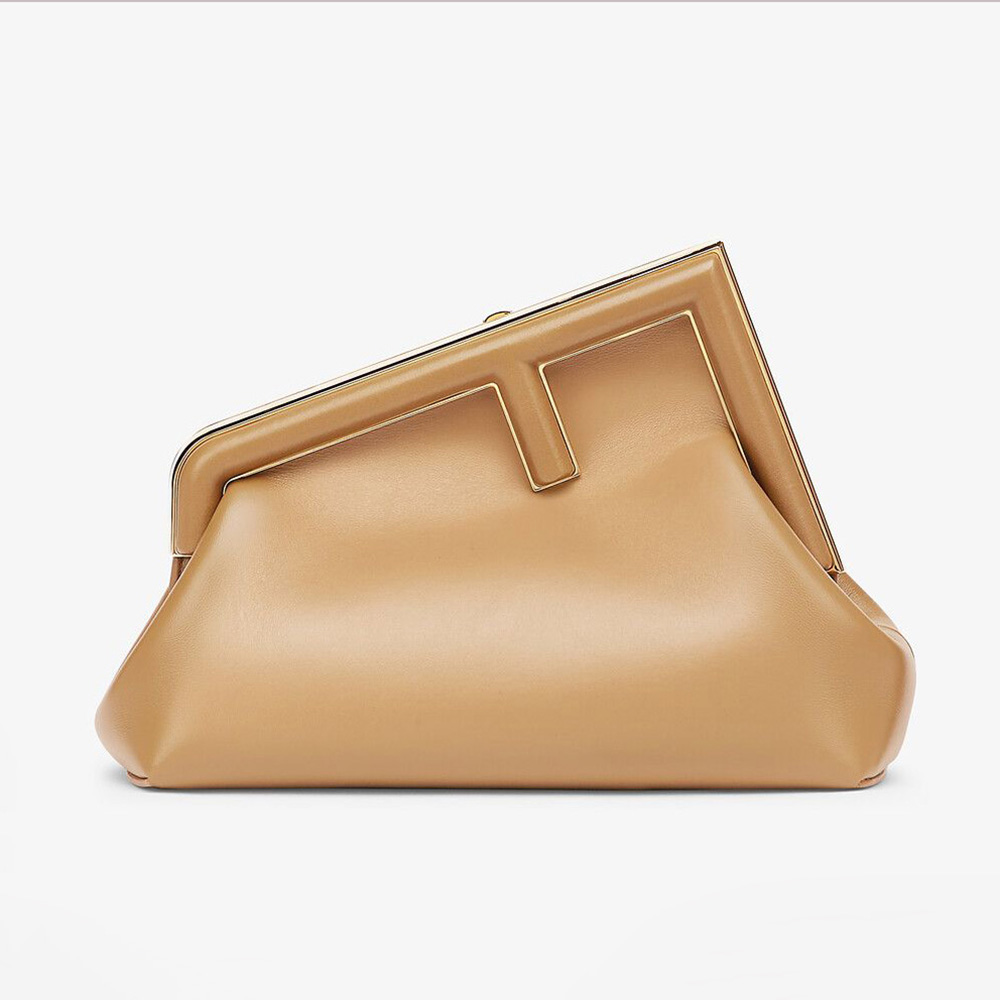 Fendi Women First Small Nappa Leather Bag-Light Brown - image 1