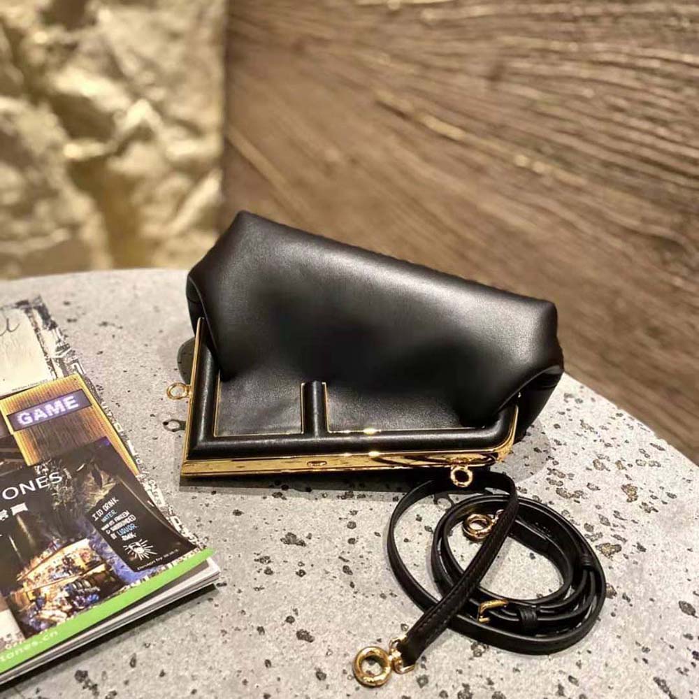Fendi Women First Small Nappa Leather Bag-Black - image 4