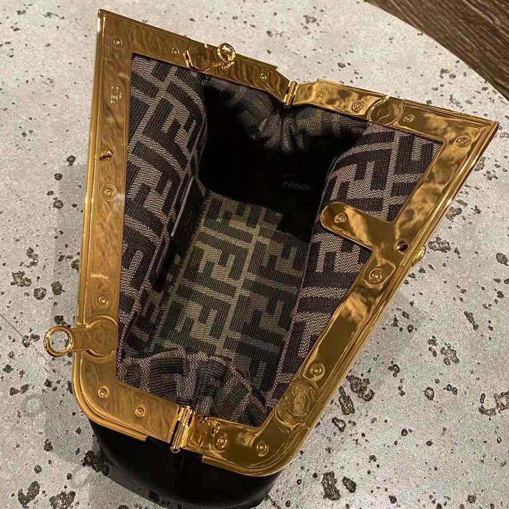 Fendi Women First Small Nappa Leather Bag-Black - image 7