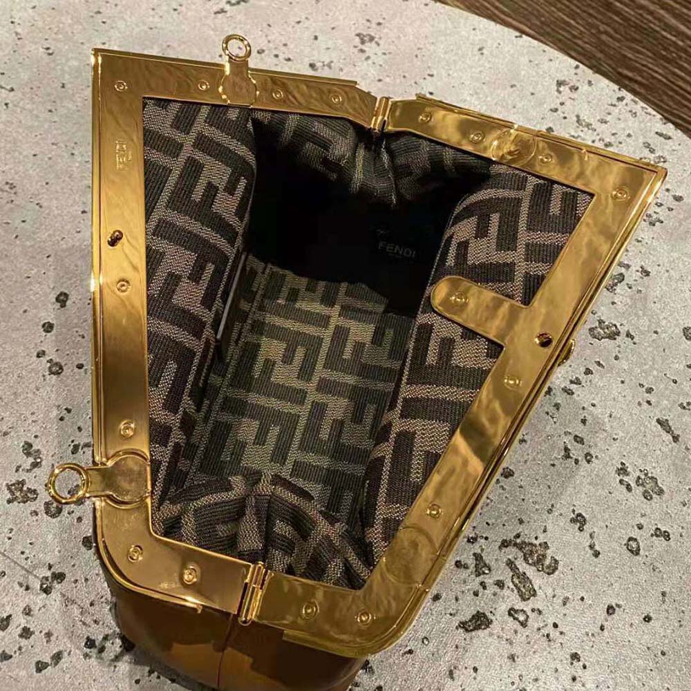 Fendi Women First Small Nappa Leather Bag-Brown - image 8