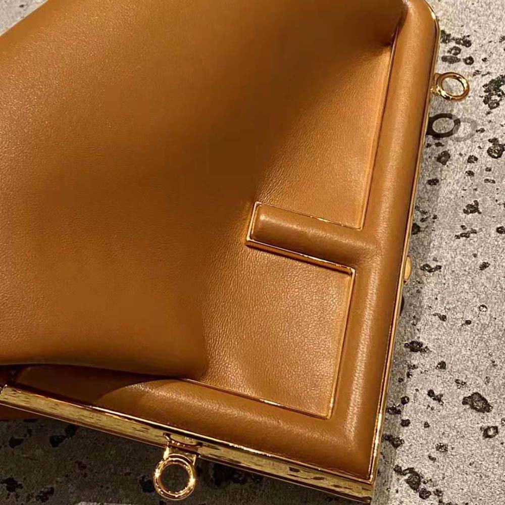 Fendi Women First Small Nappa Leather Bag-Brown - image 7