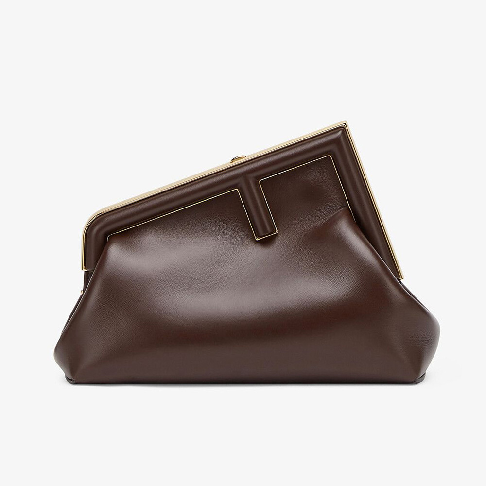 Fendi Women First Small Nappa Leather Bag-Maroon - image 1