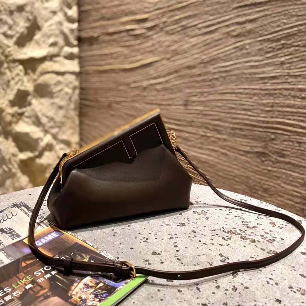 Fendi Women First Small Nappa Leather Bag-Maroon - image 3