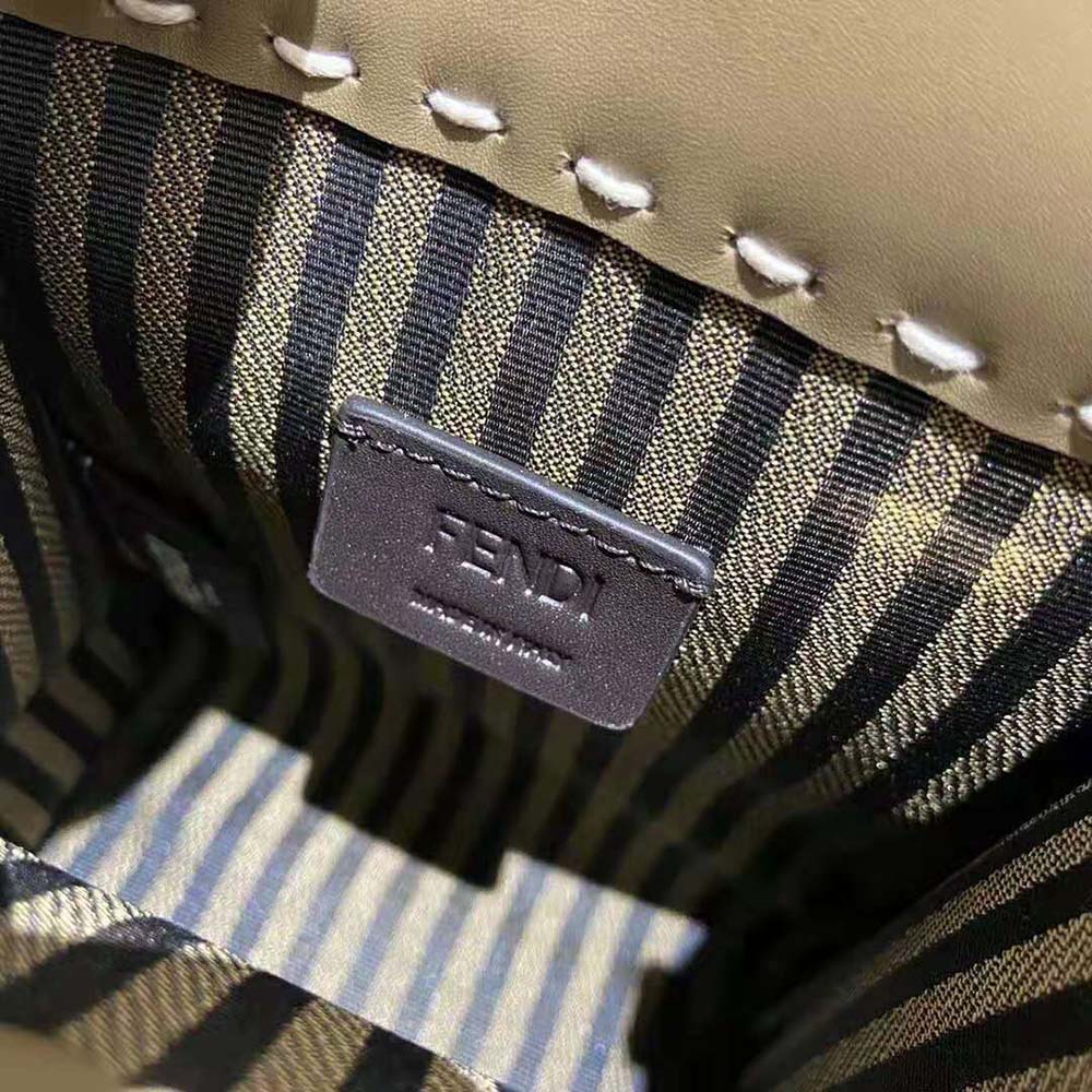 Fendi Women Mini Sunshine Shopper Gray Leather and Elaphe Mini-Bag - image 10