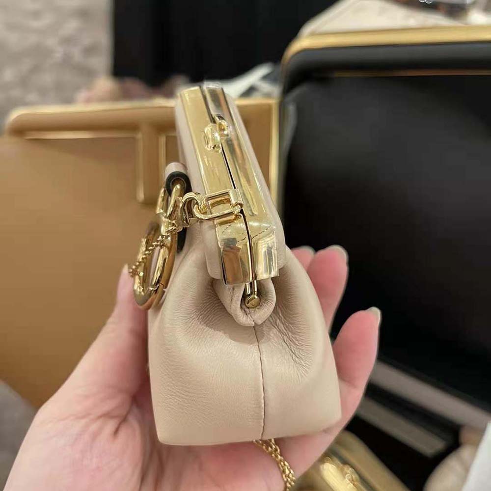 Fendi Women Nano Fendi First Charm Nappa Leather-White - image 6