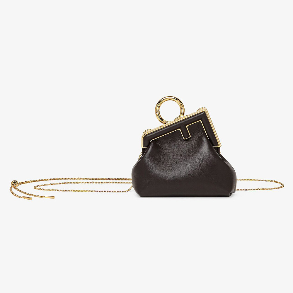Fendi Women Nano Fendi First Charm Nappa Leather-Black - image 1