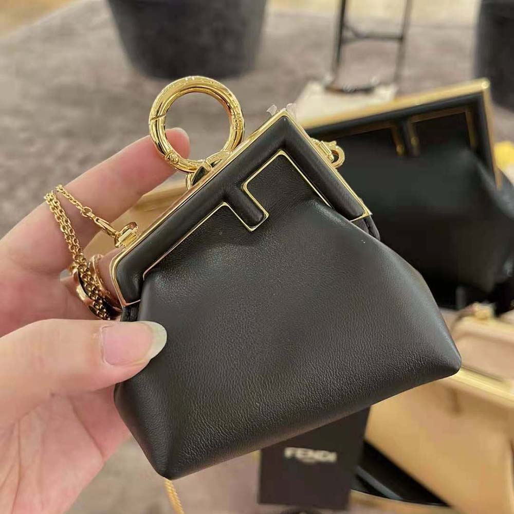 Fendi Women Nano Fendi First Charm Nappa Leather-Black - image 2