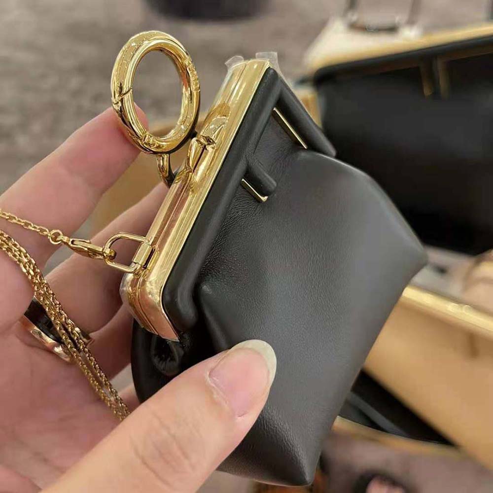 Fendi Women Nano Fendi First Charm Nappa Leather-Black - image 4