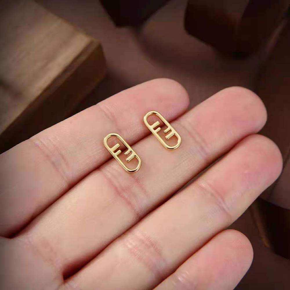 Fendi Women O’lock Earrings-Gold-Colored - image 5